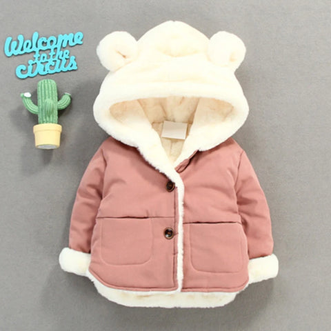 Cold Winter Baby Girls Jackets for Infants