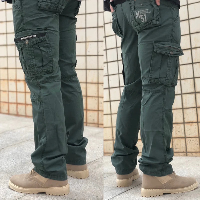 Men's Fashion Work Pants Outdoor Wear-resistant Mountaineering Trousers