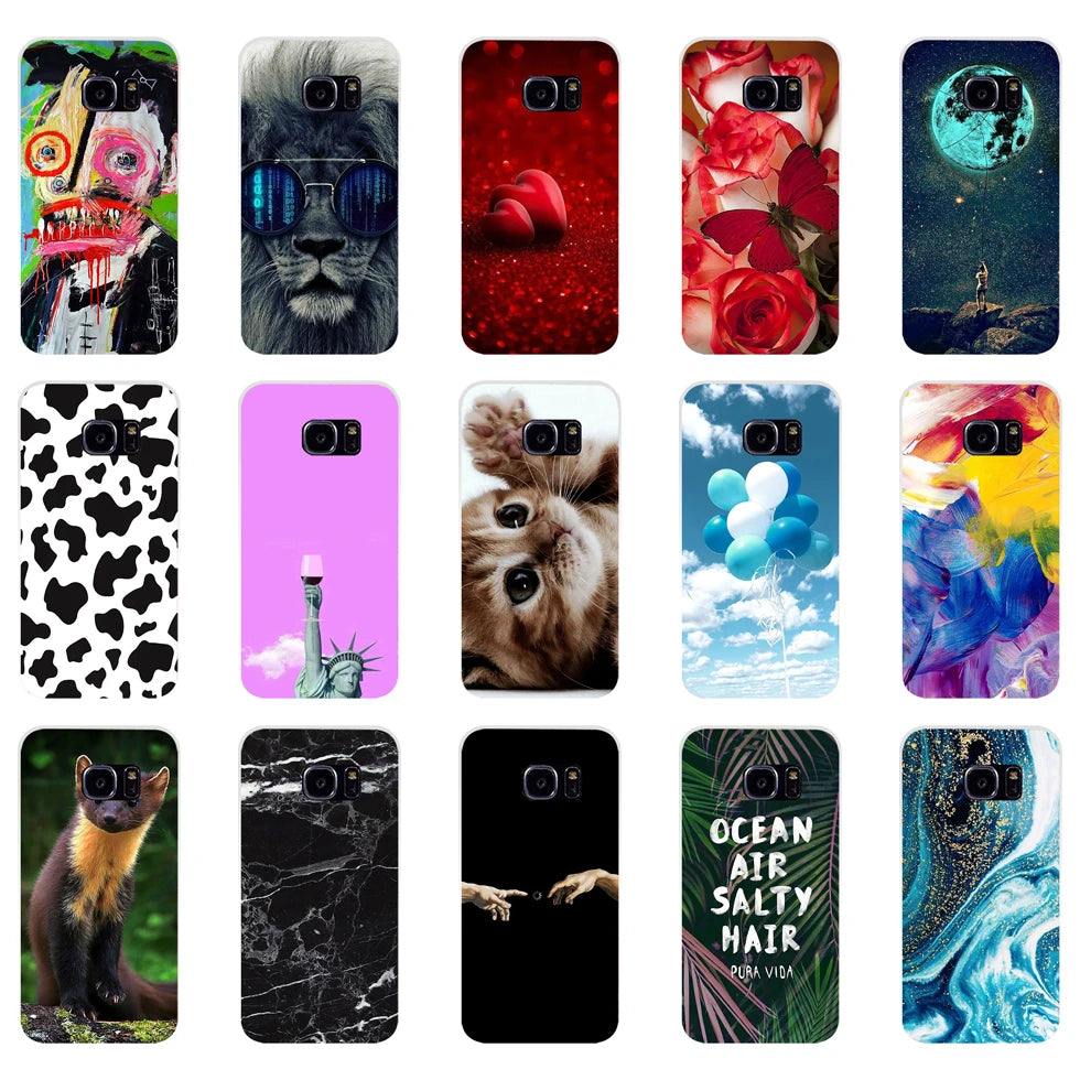 Silicon phone Case For Samsung Galaxy S6 S7