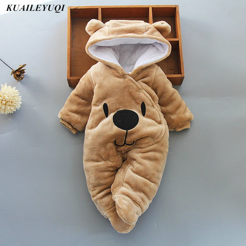 New Baby Cartoon Romper Baby Winter Clothes