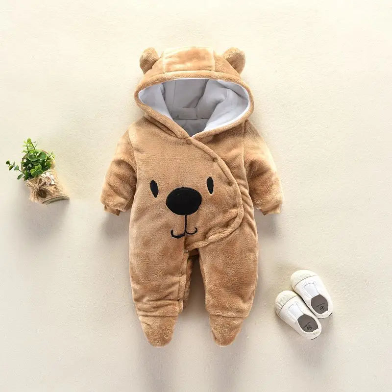 New Baby Cartoon Romper Baby Winter Clothes