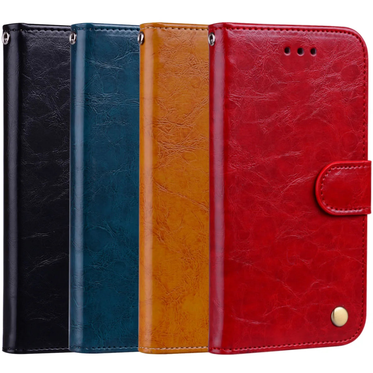 Wallet leather Filp Cover on for Book Stand Coque