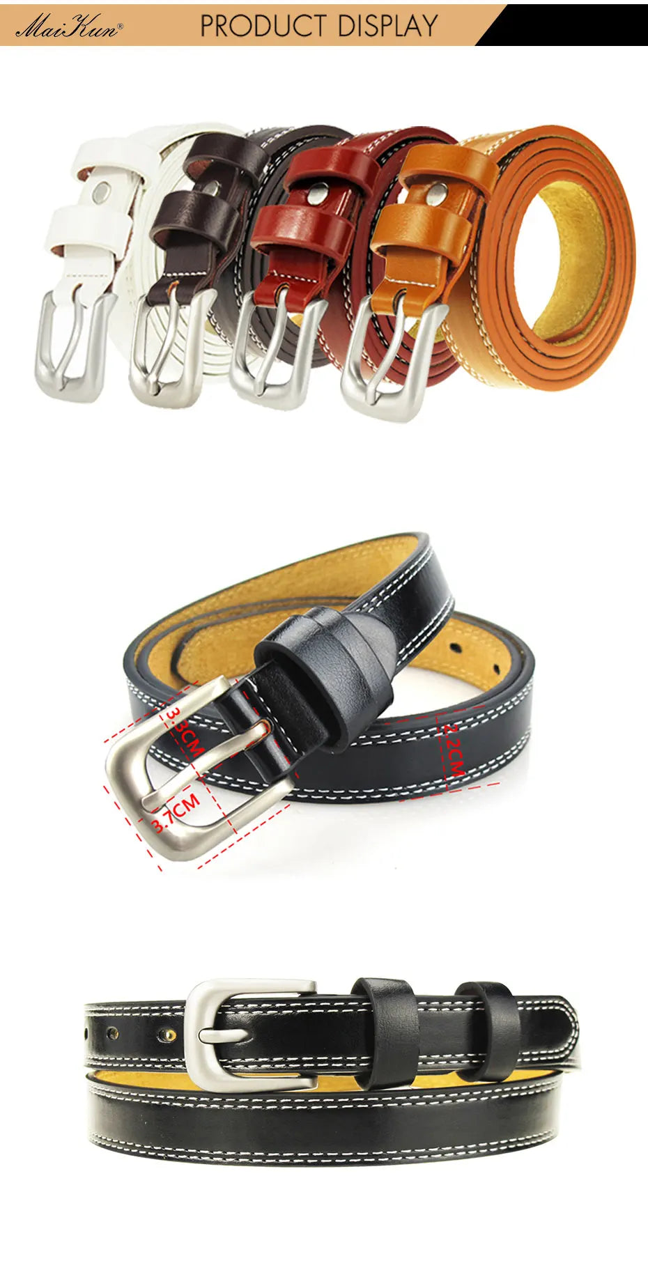 Luxury Female Belt Decorative Simple Waist Belt Candy Color Drop Shipping