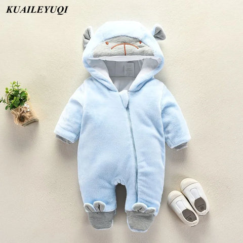 New Baby Cartoon Romper Baby Winter Clothes