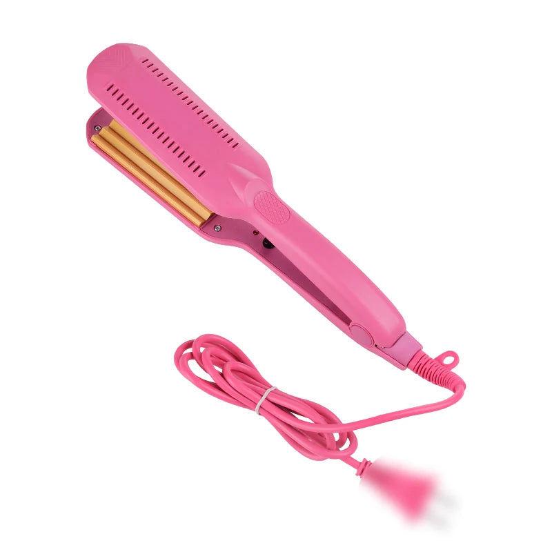 Professional hair curler Crimper Ceramic Corrugated Curler Curling Iron Hair Styler Electric Corrugation Wave Styling Tools