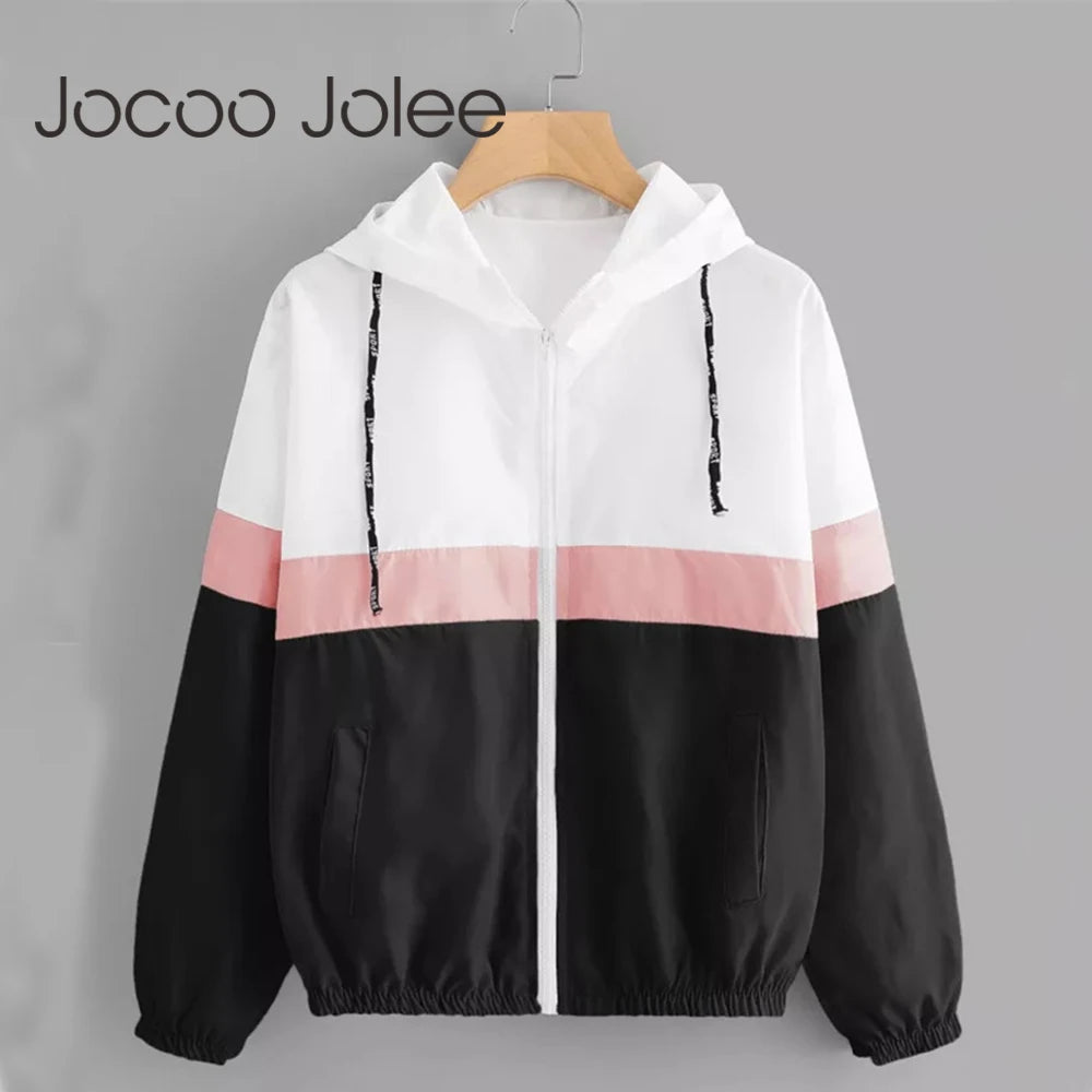 Zipper Bomber Jacket Autumn Casual Coat Outerwear Raincoat