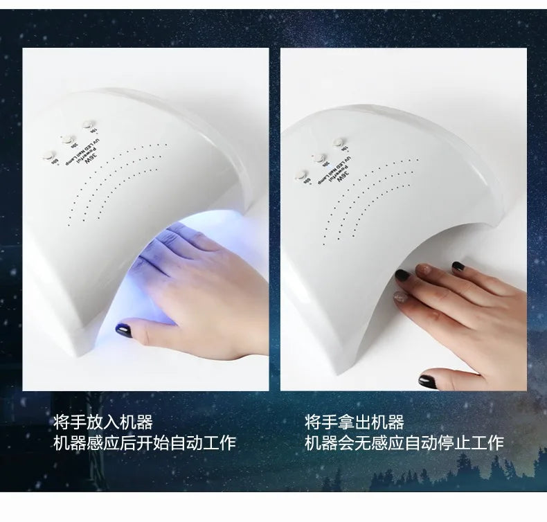 Led Uv Nail Lamp Dryer 36w Nail Polish Curing 60s Drying Fingernail Toenail Gel Nail Art Dryer Fast Manicure Tool Sale