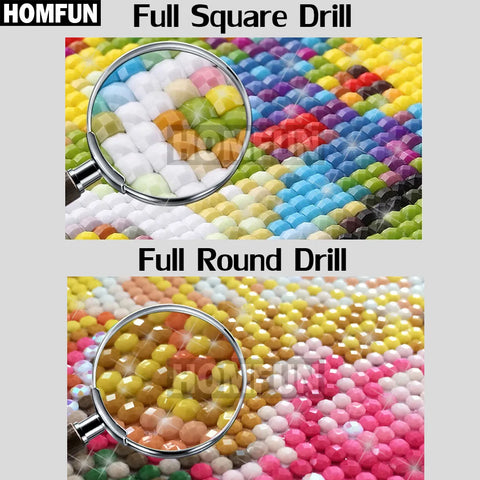 HOMFUN Full Square/Round Drill 5D DIY Diamond Painting "Flower bear" Embroidery Cross Stitch 5D Home Decor Gift A14145