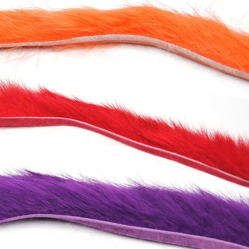 Rabbit Zonker Strips Streamer Fly Tying Material Dubbing Bass Fiber