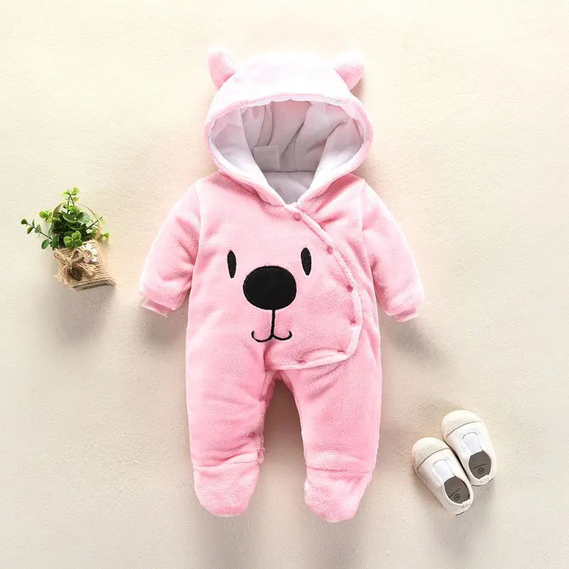 New Baby Cartoon Romper Baby Winter Clothes