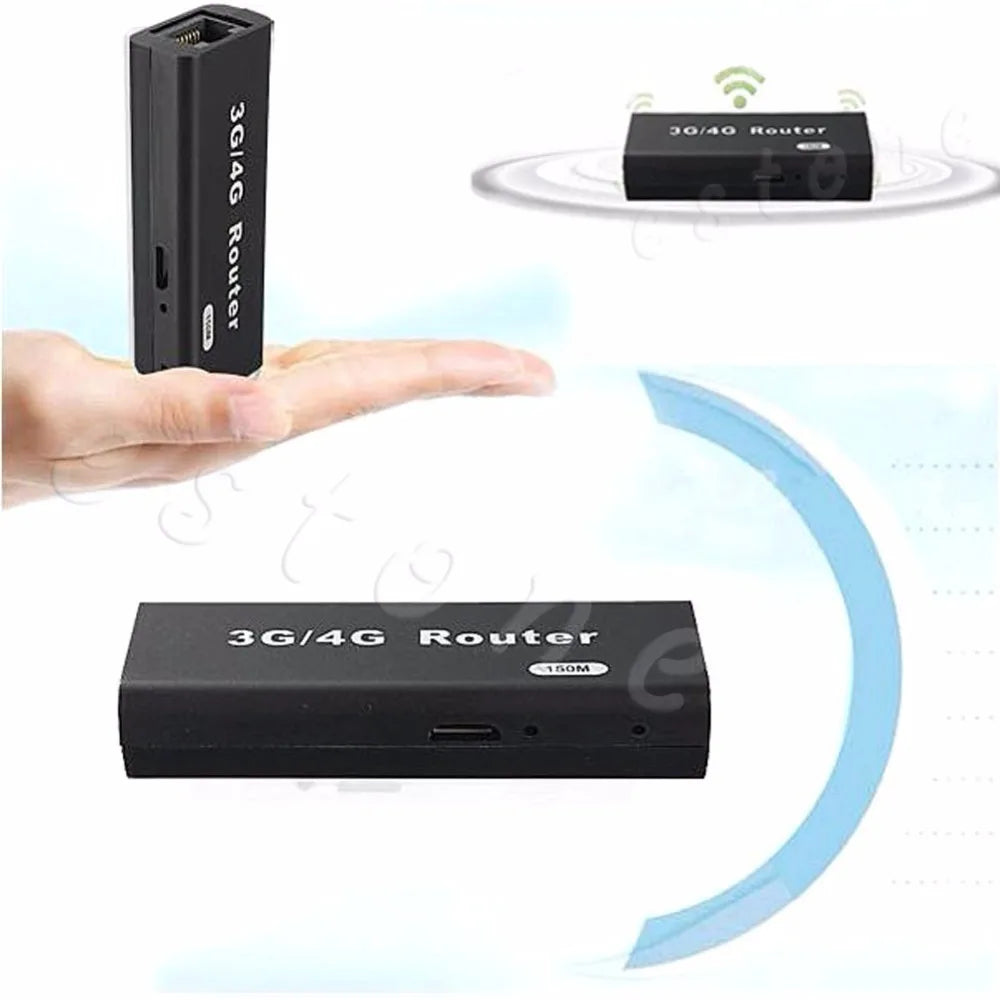 3G/4G Mini Portable WiFi Wlan Hotspot AP Client 150Mbps RJ45 USB Wireless Router