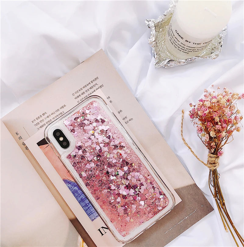 Liquid Quicksand Case Silicone Water Cover for Huawei P30 P40 Lite e P50 P60 Mate 30 40 50 60 Pro P Smart Z Y7P Y8P Y9S Y9A