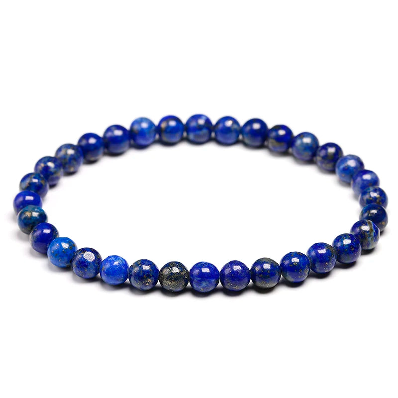 High Quality Natural Lapis Lazuli Blue Stone Beads Bracelets for Women Men Stretch Bracelet Couple Yoga Jewelry Female male Gift