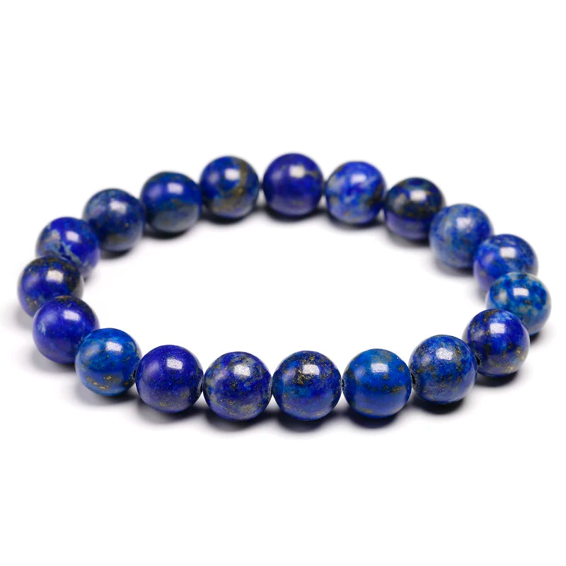 High Quality Natural Lapis Lazuli Blue Stone Beads Bracelets for Women Men Stretch Bracelet Couple Yoga Jewelry Female male Gift