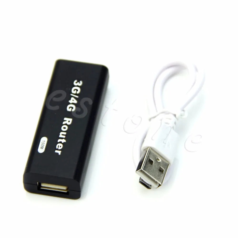 3G/4G Mini Portable WiFi Wlan Hotspot AP Client 150Mbps RJ45 USB Wireless Router