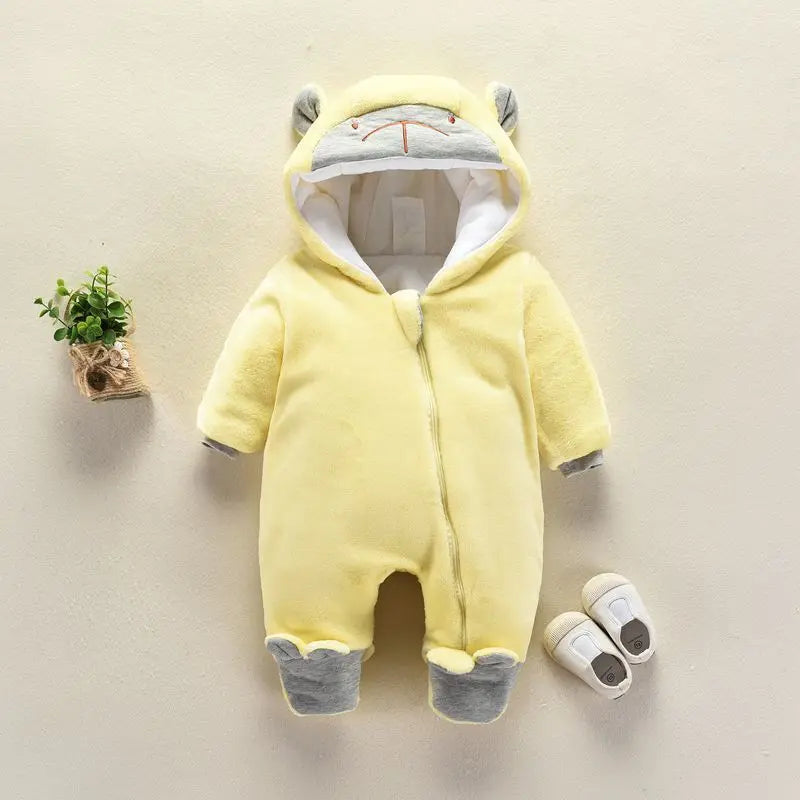 New Baby Cartoon Romper Baby Winter Clothes