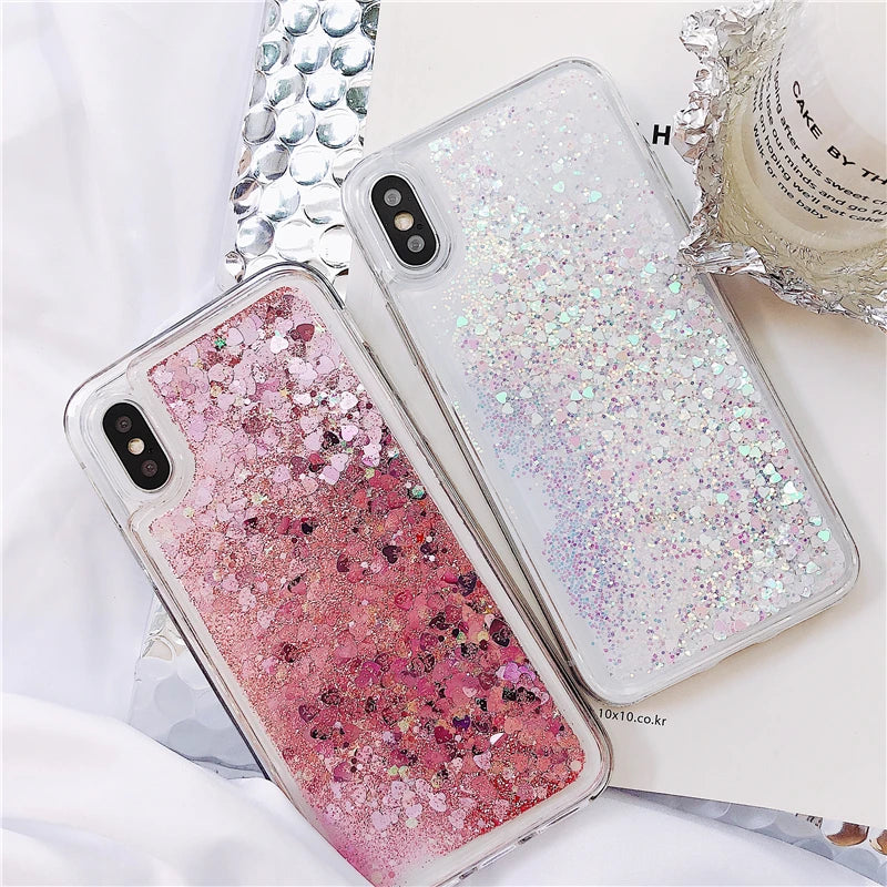 Liquid Quicksand Case Silicone Water Cover for Huawei P30 P40 Lite e P50 P60 Mate 30 40 50 60 Pro P Smart Z Y7P Y8P Y9S Y9A