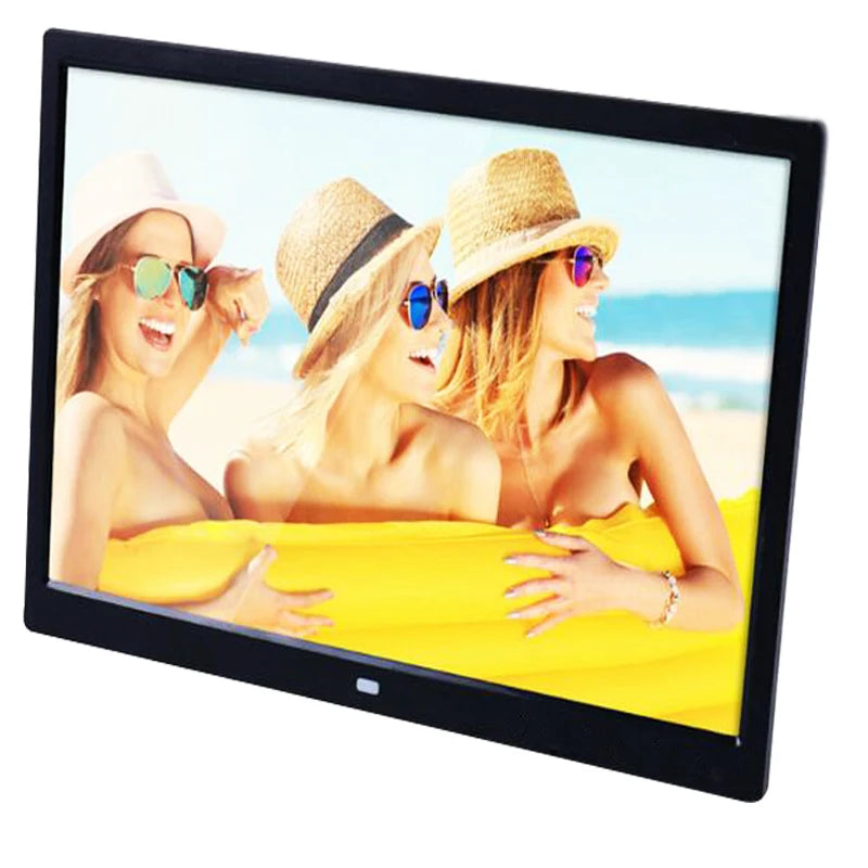 Fashion 15/14 inch Screen LED Backlight HD 1280*800 Digital Photo Frame Electronic Album Picture Music Movie Full Function Good