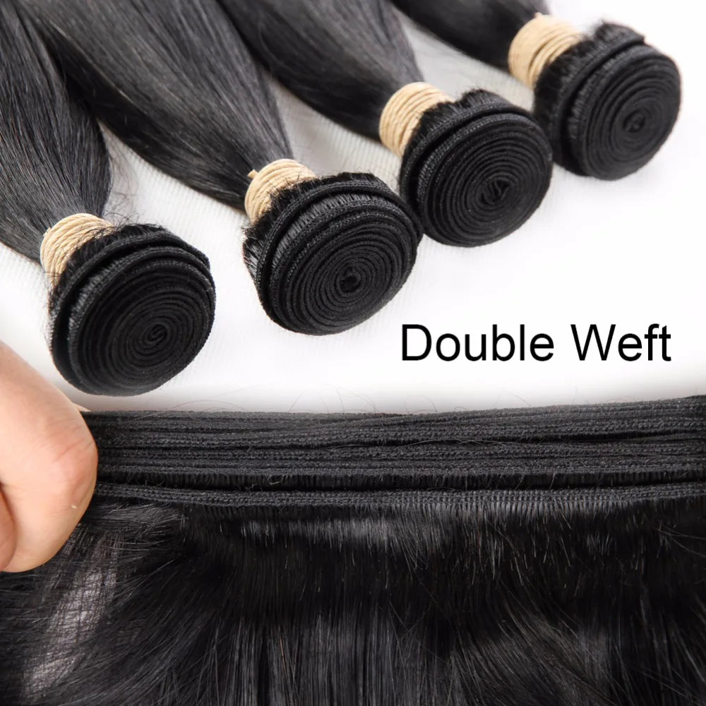 40 Inch Brazilian Straight Wave Bundles Human Hair Weave