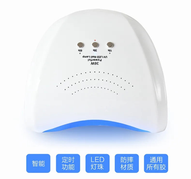 Led Uv Nail Lamp Dryer 36w Nail Polish Curing 60s Drying Fingernail Toenail Gel Nail Art Dryer Fast Manicure Tool Sale