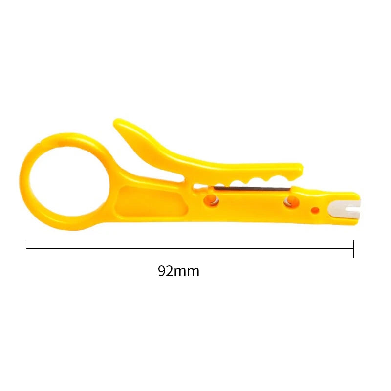 AMPCOM Mini Portable Wire Stripper Cutter Impact Punch Down Tool 110 Blade for Network Wire Cable