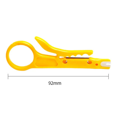 AMPCOM Mini Portable Wire Stripper Cutter Impact Punch Down Tool 110 Blade for Network Wire Cable