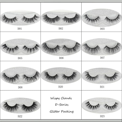 3D Mink Eyelashes Natural Long False