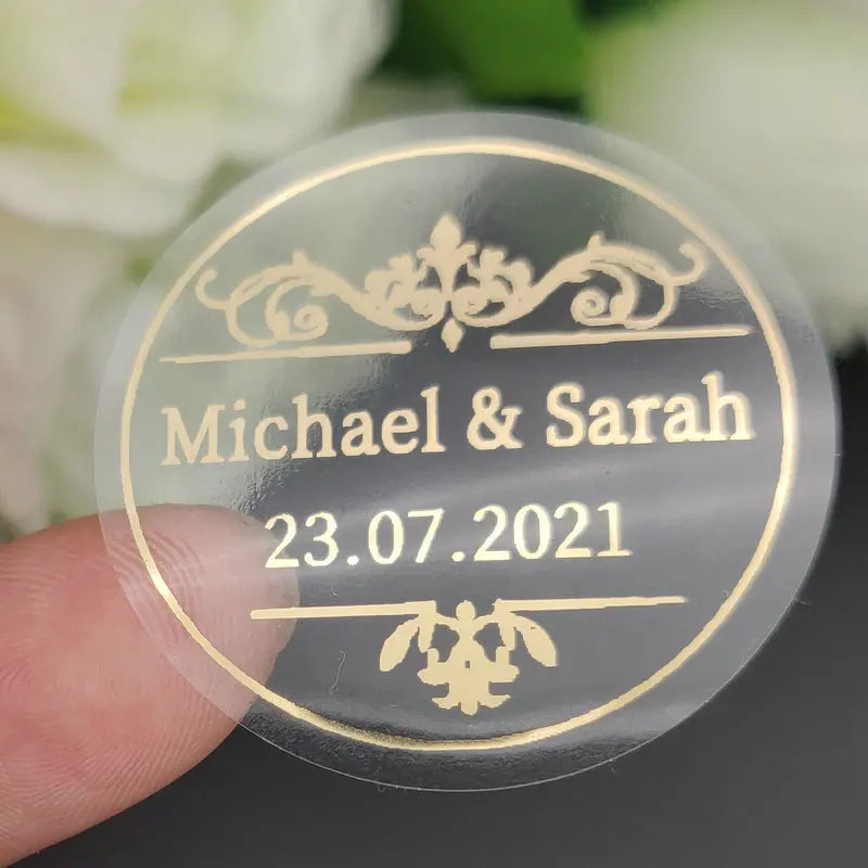 Wedding Engagement Anniversary Party Favors Label Stickers