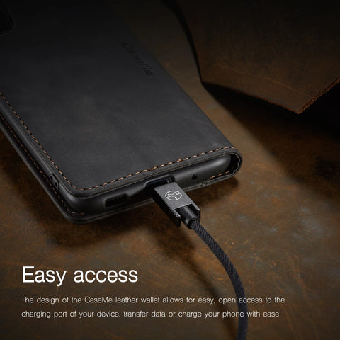 Flip Magnetic Leather Wallet Cover For Samsung Galaxy