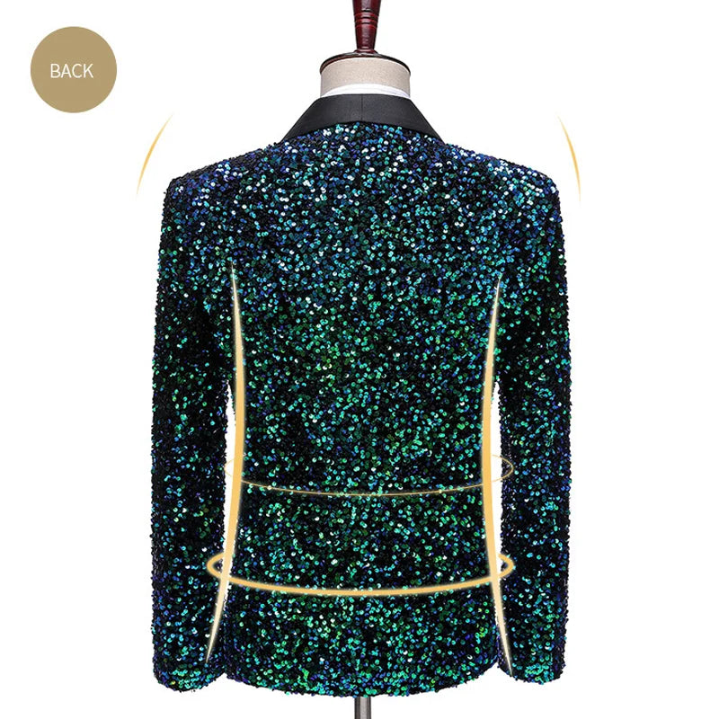 Glitter Blazer Men