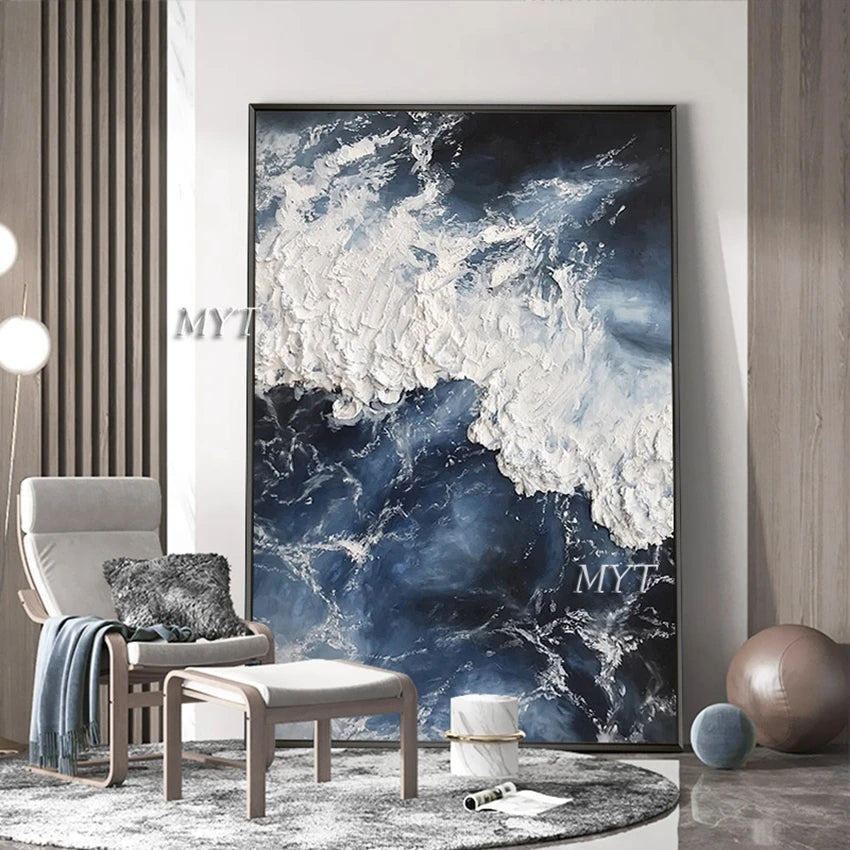 Abstract 3D Gold Thick Art Handmade Oil Painting Canvas Gold Paintings Wall Pictures Art Wall Artwork For Dining Room Unframed