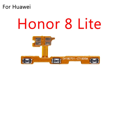 Power ON OFF  Button Flex Cable Ribbon For HuaWei Honor 8 8C 9 10 Lite 8X max  Mute Silence Volume Key Part