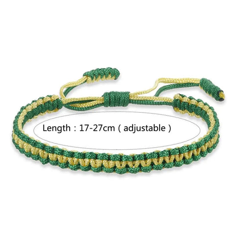 Ethnic Tibetan Buddha Woven Amulet Multicolor Bracelets & Bangles For Women Men Handmade Rope Buddha Charm Bracelet Friend Gift