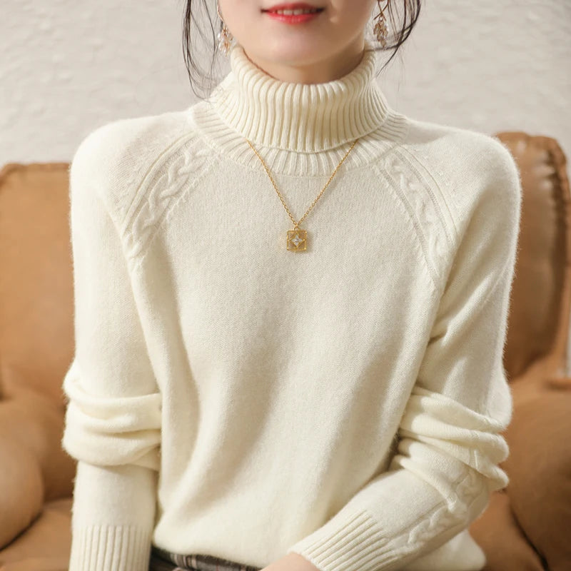 Soft & Warm Long Turtleneck Sweaters for Female Winter Clothes