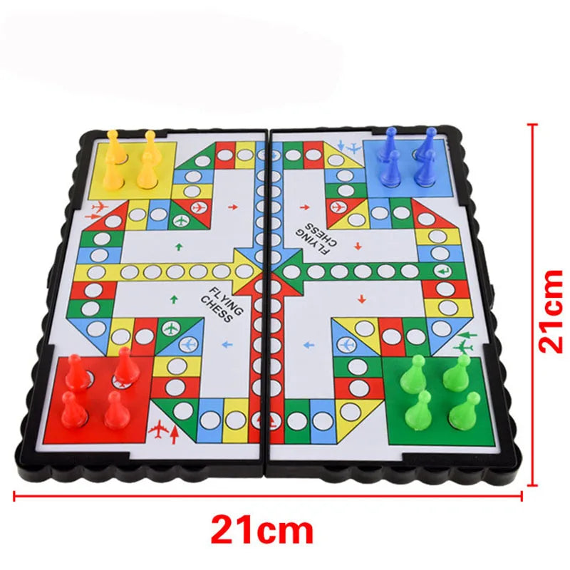 1 set of magnetic foldable flying chess board game