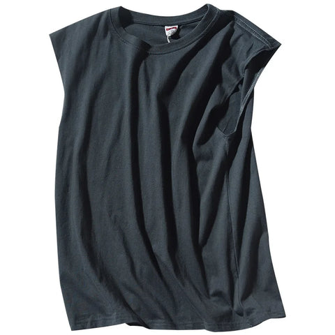 Round Neck Sleeveless T Shirt Vest