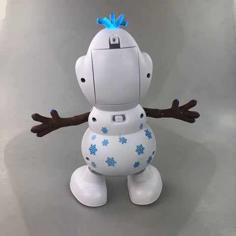 Disney Movie Anime Figure Frozen Olaf Snowman Electronic Smart Dancing Robot With Music Kids Gifts Snow man Robot Toys