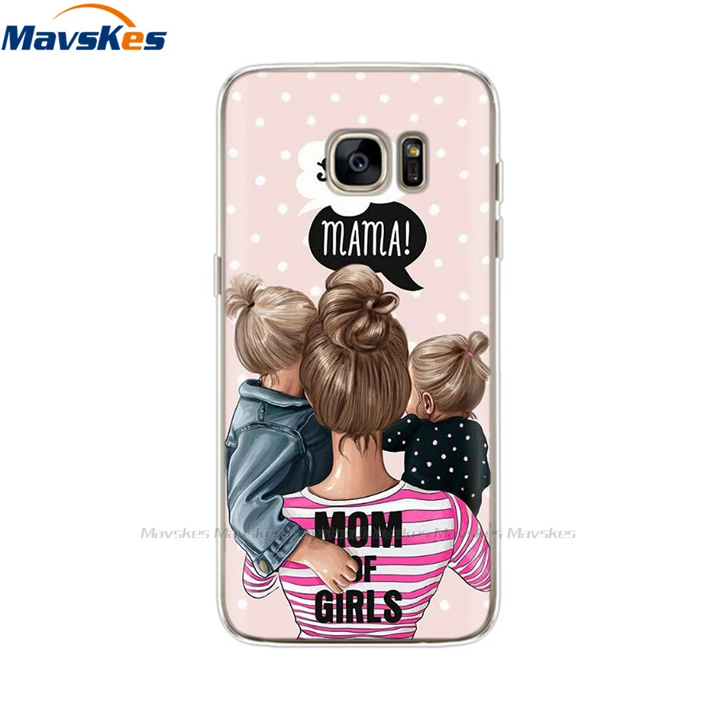 Cartoon Silicone Case For Samsung Galaxy S7