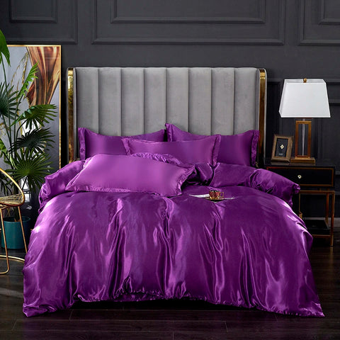 Rayon Satin Bedding Set, Duvet Cover Set