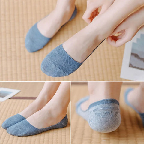 5 Pairs Women Cotton Invisible Socks