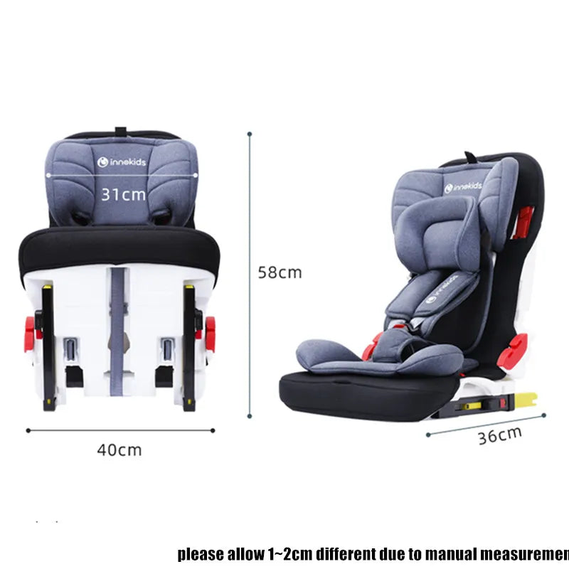 Baby Car Safety Seat ISOFIX Toddler Booster Car Seat Chair For 9 Months To 12 Years Poldable Child Car Safety Seat Free Shippin