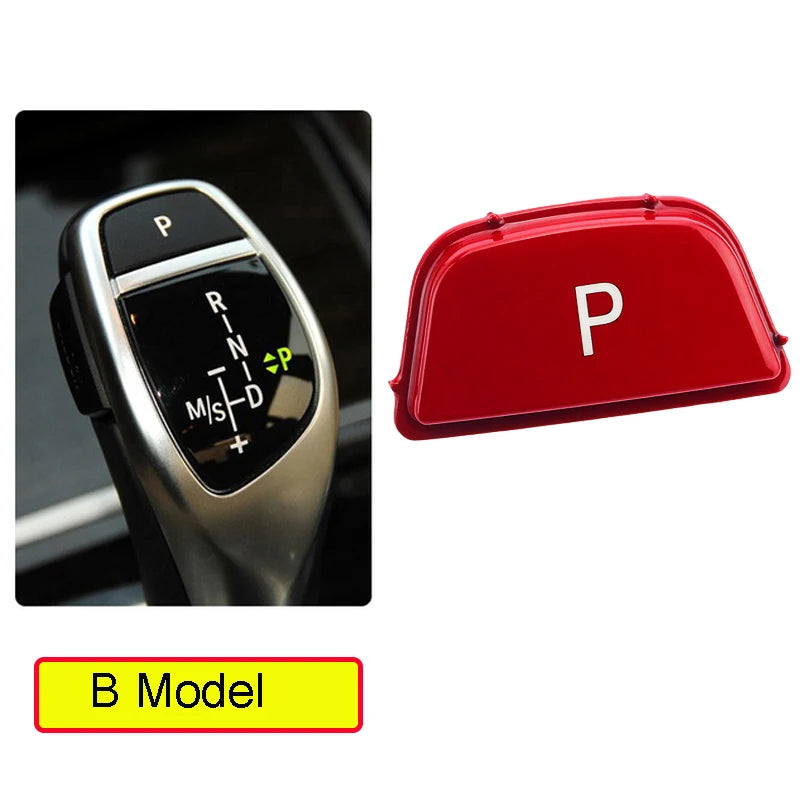 Car Gear Lever Auto Parking Button Letter P Button for BMW 1 2 3 4 5 7 Series F10 F11 F01 F02 X1 X3 X4 F30 F32 F48 F25