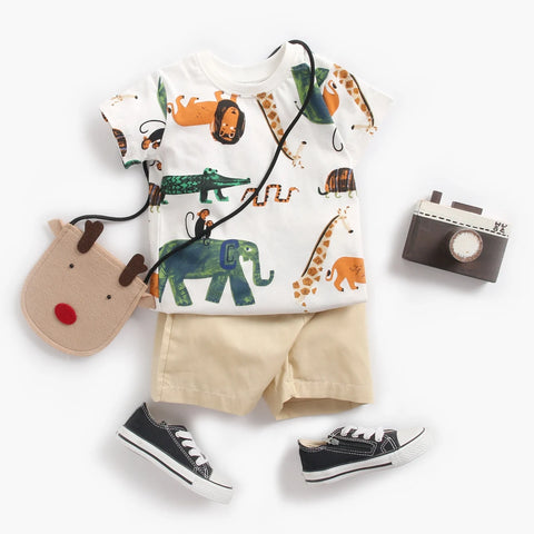 Boys Clothing Sets Summer Short Sleeve