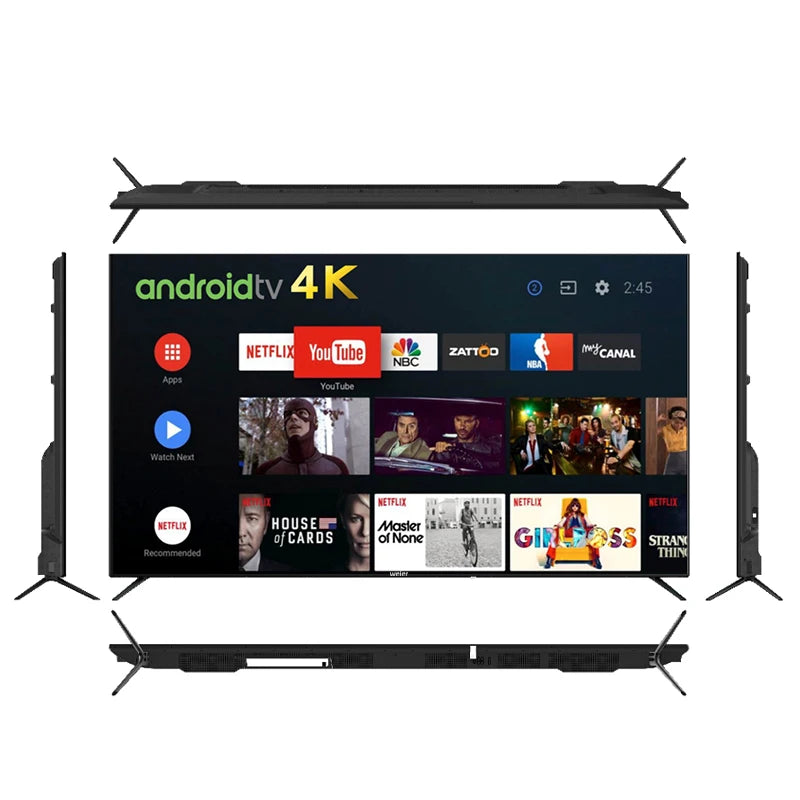 To 2021 Best Smart TV HD HUD 1080P 4K TV 32 40 43 50 55Inches Netflix 60Hz ROM/8GB RAM HDMI LCD LED television tv Factory Cheap