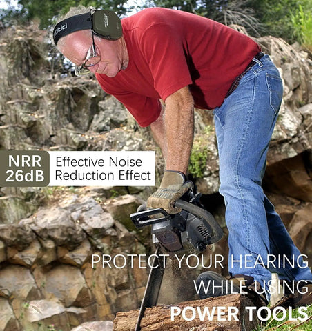 ZOHAN Shooting Ear Protection Safety Earmuffs Noise Reduction Slim Passive Hearing Protector for Huning NRR26dB