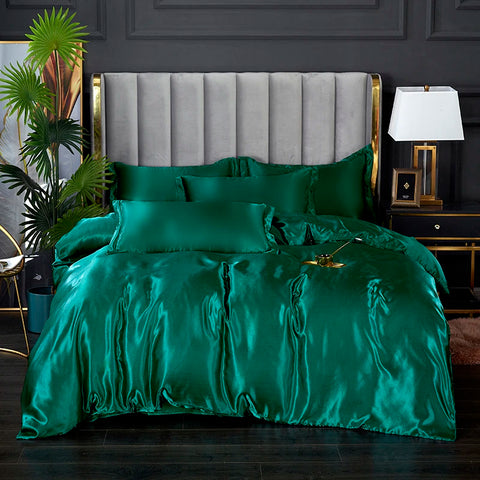 Rayon Satin Bedding Set, Duvet Cover Set