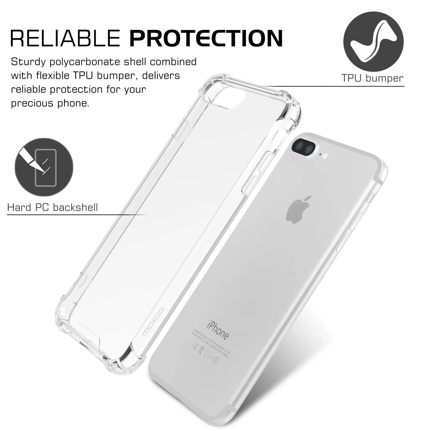 Shockproof Silicone Phone Case For iPhone 11 7 8 6 6S Plus X XR XS 12 Pro Max SE 2020 5 S Case Transparent Protection Back Cover