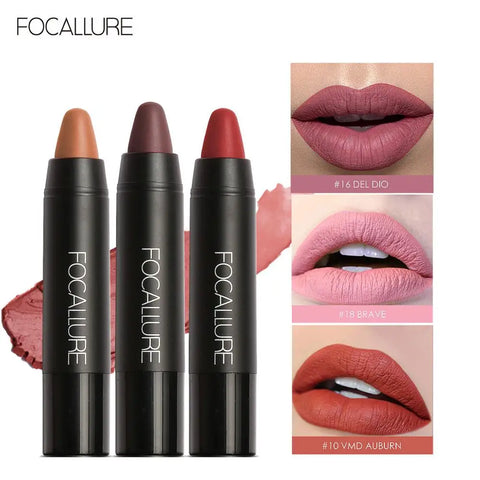 19 Colors Waterproof Matte Lipsticks