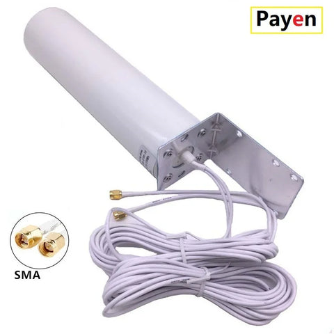 3G 4G LTE External Antennna Outdoor with 5m Dual SlIder SMA Connector for 3G 4G Router Modem