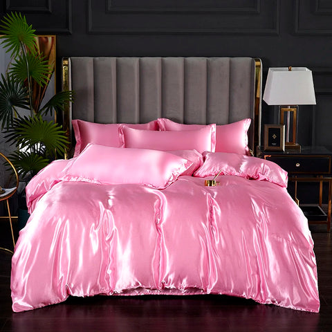 Rayon Satin Bedding Set, Duvet Cover Set